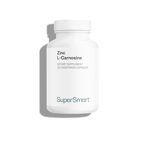 SuperSmart - Suplemento de Zinc L-Carnosina 75mg al Día (Bien Tolerado) - 120 Cápsulas Vegetarianas Sin OGM y Sin Gluten - imagen 2