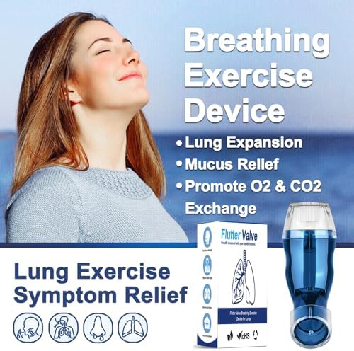 Dispositivo Flutter para los Pulmones, Ejercitador de Respiración con Resistencia Ajustable, Portátil para Remoción Natural de Mucosidad - imagen 6