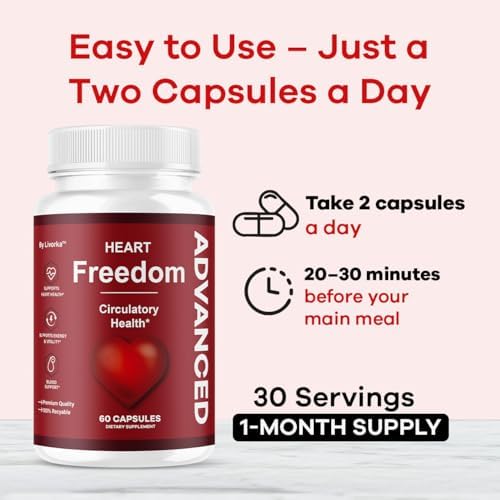 Heart Freedom - Cápsulas Heart Freedom, Píldoras Oficiales con Ingredientes Naturales - Fórmula Avanzada de Máxima Potencia para la Salud y - imagen 4