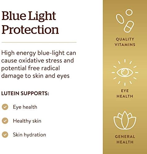 Solgar Luteína 20 mg, 60 Cápsulas Blandas - Apoya la Salud Visual - Filtra Luz Azul - Contiene Luteína FloraGLO - Sin OGM, Sin Gluten, Sin Lácteos - - imagen 4