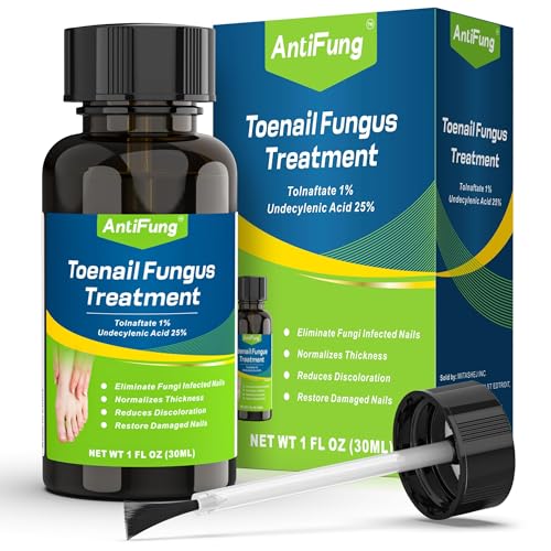 Tratamiento para Hongos en Uñas Extra Fuerte – Máxima Fórmula OTC con 25% Ácido Undecilénico – Fortalecedor y Crecimiento para Uñas Gruesas, Rojas y - imagen 1