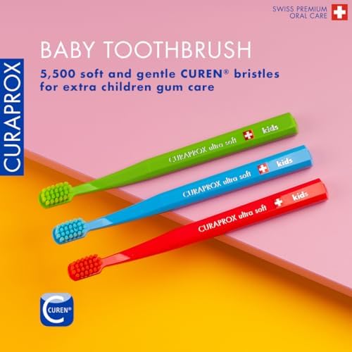 Cepillo de Dientes Curaprox para Niños, Paquete de Tres, Internacional (Surtido) - imagen 3