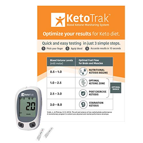 Kit de Prueba de Cetonas en Sangre KetoTrak, 1 Medidor, 10 Tiras de Cetonas, 1 Dispositivo de Punción, 10 Lancetas, Optimiza tus Resultados en la - imagen 3