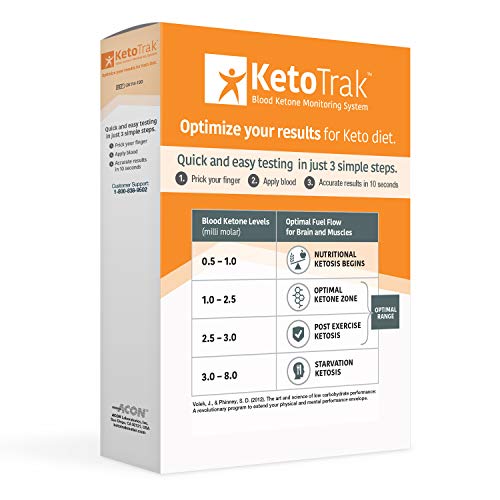 Kit de Prueba de Cetonas en Sangre KetoTrak, 1 Medidor, 10 Tiras de Cetonas, 1 Dispositivo de Punción, 10 Lancetas, Optimiza tus Resultados en la - imagen 4