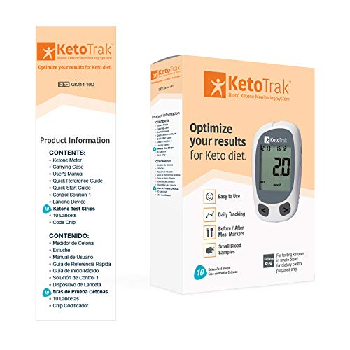 Kit de Prueba de Cetonas en Sangre KetoTrak, 1 Medidor, 10 Tiras de Cetonas, 1 Dispositivo de Punción, 10 Lancetas, Optimiza tus Resultados en la - imagen 5