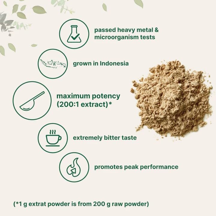 Micro Ingredients Polvo de Extracto de Tongkat Ali 200:1 para Hombres (100g) | Suplemento Herbal Concentrado | Sin OGM, Libre de Gluten - imagen 3