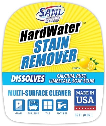 Limpiador de Manchas de Agua Dura SANI 360° (32 oz) - Sellador y Limpiador Multi-Superficie en 60 Segundos. Reduce acumulación, cal, óxido y residuos - imagen 2