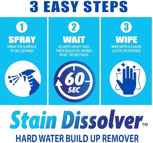 Limpiador de Manchas de Agua Dura SANI 360° (32 oz) - Sellador y Limpiador Multi-Superficie en 60 Segundos. Reduce acumulación, cal, óxido y residuos - imagen 7