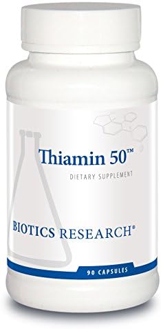 Biotics Research Thiamin 50™ – Vitamina B1 de alta potencia, 50 mg, apoyo metabólico, salud cardiovascular y cerebral. 90 cápsulas - imagen 1