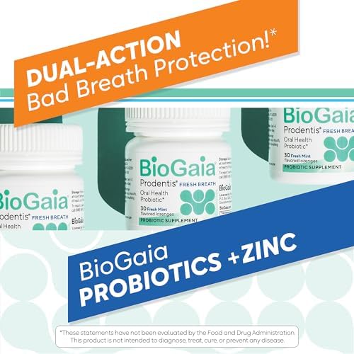 BioGaia Prodentis Aliento Fresco | Probióticos Orales + Zinc | Combate Mal Aliento y Halitosis | Mejora el Aliento Fresco | Promueve Encías y Dientes - imagen 2
