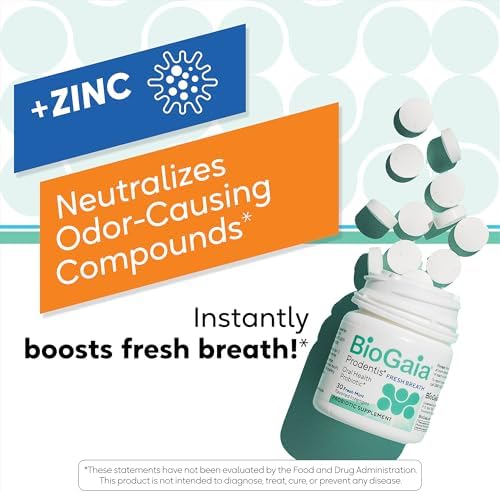 BioGaia Prodentis Aliento Fresco | Probióticos Orales + Zinc | Combate Mal Aliento y Halitosis | Mejora el Aliento Fresco | Promueve Encías y Dientes - imagen 4