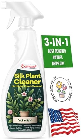 Limpiador en Spray para Plantas de Seda Comeast, Sin Necesidad de Pasar, 16.91 Fl oz, Elimina Polvo de Plantas Artificiales y Flores de Seda - imagen 1