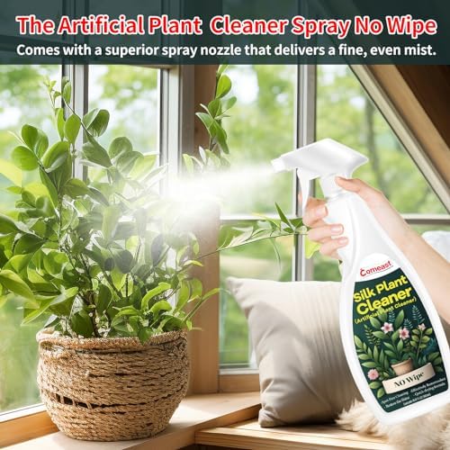 Limpiador en Spray para Plantas de Seda Comeast, Sin Necesidad de Pasar, 16.91 Fl oz, Elimina Polvo de Plantas Artificiales y Flores de Seda - imagen 4