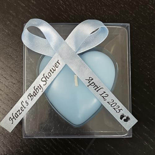 Listones Personalizados para Baby Shower o Boda - Cinta con Nombre Hecha a Medida, 50 o 100 Unidades, Lazos Armados y Alfileres de Seguridad - imagen 2