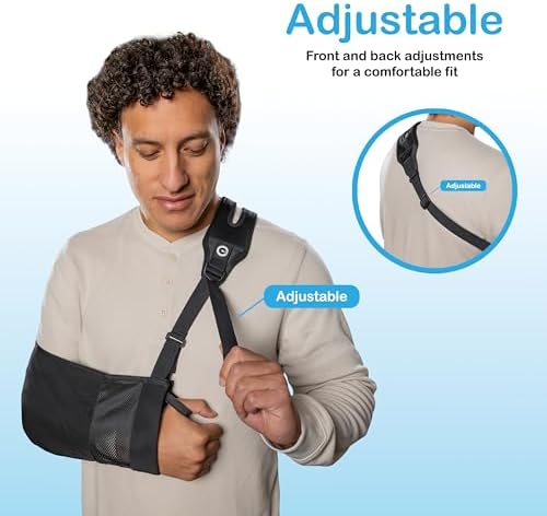 Faja de Brazo para Lesiones de Hombro, Manguito Rotador, Fracturas y Recuperación Quirúrgica – Soporte de Correa Dividida, Malla Transpirable, - imagen 4