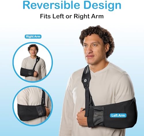 Faja de Brazo para Lesiones de Hombro, Manguito Rotador, Fracturas y Recuperación Quirúrgica – Soporte de Correa Dividida, Malla Transpirable, - imagen 5