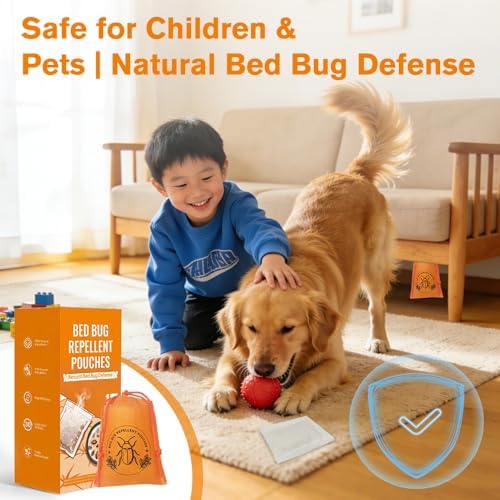 Paquete de 15 Pouches Repelentes de Chinches, Insecticida Natural Seguro para Mascotas y Niños, Spray para el Hogar, Protección Duradera de 30 Días, - imagen 3