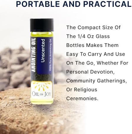Aceite de Unción Sin Fragancia para Oraciones 1/4oz Paquete de 6 de Oil of Joy, Representa el Espíritu Santo, Paz, Fuerza, Bendiciones y Purificación - imagen 5