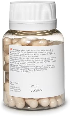 Suplemento Dietético Heliocare de Cantabria Labs: 240mg de Extracto de Polypodium Leucotomos - Fórmula Rica en Antioxidantes con Fernblock y - imagen 6