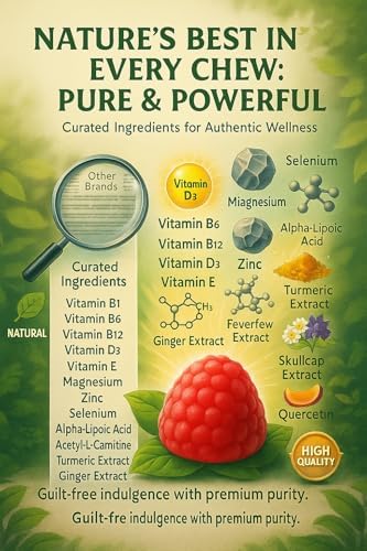 Gomitas Sin Azúcar para Soporte de Neuropatía – Salud Nerviosa, Regeneración y Apoyo Cognitivo con Vitaminas B1, B6, B12, Magnesio, ALA, Cúrcuma, - imagen 2