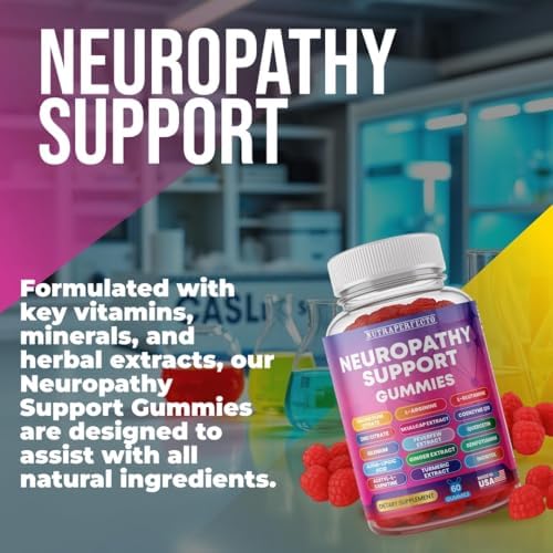 Gomitas Sin Azúcar para Soporte de Neuropatía – Salud Nerviosa, Regeneración y Apoyo Cognitivo con Vitaminas B1, B6, B12, Magnesio, ALA, Cúrcuma, - imagen 5