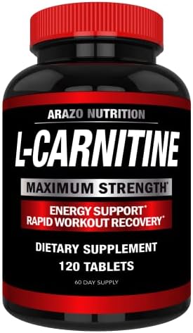 L-Carnitina Super Fuerte 1000mg con Calcio para Acelerar el Metabolismo y Mejorar el Aumento Muscular - Arazo Nutrition - imagen 1
