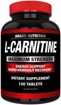 L-Carnitina Super Fuerte 1000mg con Calcio para Acelerar el Metabolismo y Mejorar el Aumento Muscular - Arazo Nutrition - imagen 1