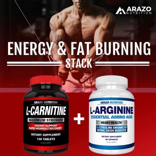 L-Carnitina Super Fuerte 1000mg con Calcio para Acelerar el Metabolismo y Mejorar el Aumento Muscular - Arazo Nutrition - imagen 5