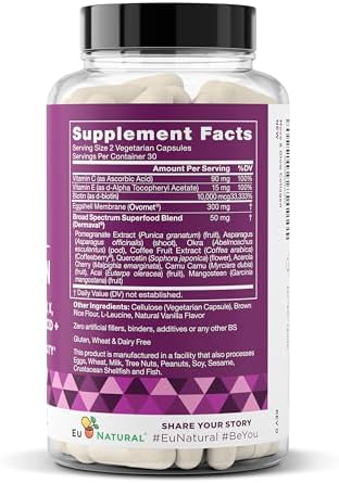 Píldoras de Colágeno Move & Glow para Mujeres y Hombres - Multi-Colágeno Vegetariano (Tipo I-V-X) con 9 Superalimentos para la Piel y Articulaciones - imagen 8