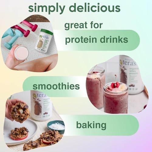 Proteína de Suero Orgánica Simply Tera - Proteína de Suero de Pastoreo sin Edulcorantes Artificiales, Limpia, No GMO, Sin Gluten - Chocolate Oscuro, - imagen 4
