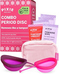 Discos Menstruales Pixie 2 para Cuidado Femenino - Silicona Médica 100% - El más Suave y Reutilizable - Se Retira como un Tampón - Dura 12 Horas - - imagen 1