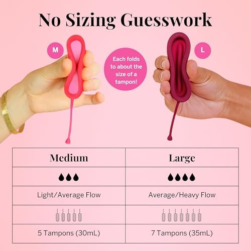 Discos Menstruales Pixie 2 para Cuidado Femenino - Silicona Médica 100% - El más Suave y Reutilizable - Se Retira como un Tampón - Dura 12 Horas - - imagen 6
