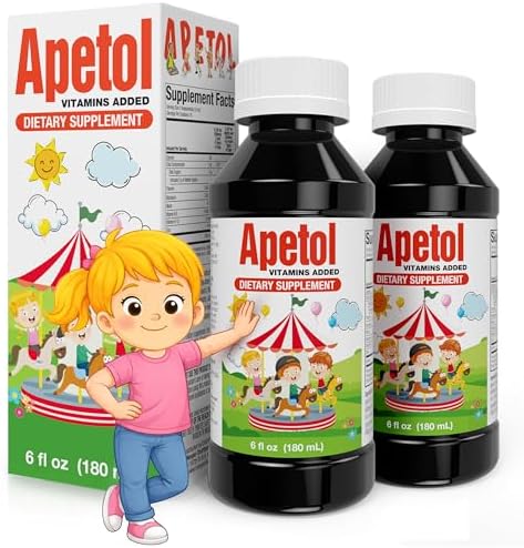 Apetol Estimulante del Apetito para Niños y Adultos | Jarabe Multivitamínico Líquido con Complejo B y Zinc | Suplemento Diario para Aumento de Peso | - imagen 1