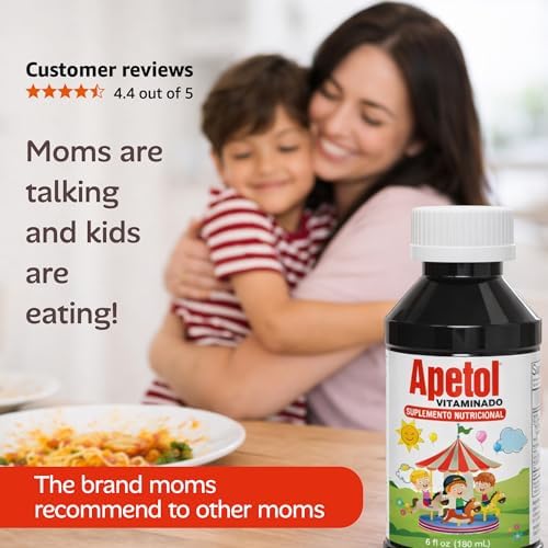 Apetol Estimulante del Apetito para Niños y Adultos | Jarabe Multivitamínico Líquido con Complejo B y Zinc | Suplemento Diario para Aumento de Peso | - imagen 5