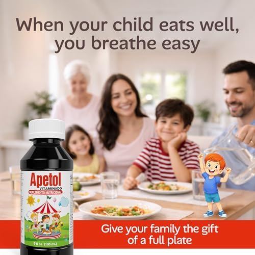 Apetol Estimulante del Apetito para Niños y Adultos | Jarabe Multivitamínico Líquido con Complejo B y Zinc | Suplemento Diario para Aumento de Peso | - imagen 6