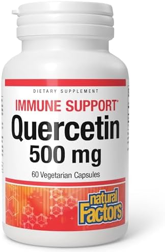 Suplemento de Quercetina Natural Factors - Apoyo Antioxidante para la Salud Respiratoria y Pulmonar - 60 Cápsulas Vegetarianas (60 Porciones) - imagen 1