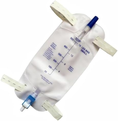 Paquete de 4 Bolsas de Drenaje Urinario Easy-Tap de 500 ML con Válvula Antirretroceso y Correas de Tela para Drenaje Fácil - imagen 1