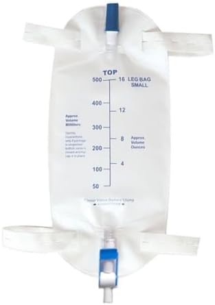 Paquete de 4 Bolsas de Drenaje Urinario Easy-Tap de 500 ML con Válvula Antirretroceso y Correas de Tela para Drenaje Fácil - imagen 2