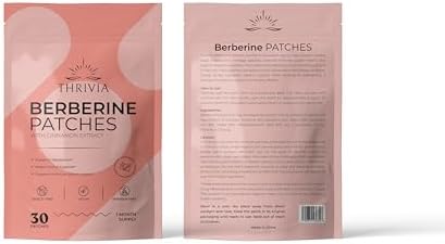 Parches Thrivia de Berberina para Pérdida de Peso y Bienestar Metabólico para Hombres y Mujeres | Con L Glutamina, Cromo, Granada y Canela (30 Piezas) - imagen 8