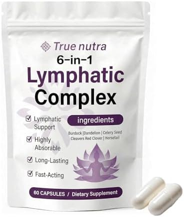 True Nutra Complejo Linfático, Ingredientes Naturales, 60 Cápsulas Blandas - imagen 1