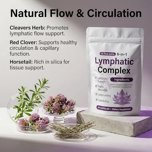 True Nutra Complejo Linfático, Ingredientes Naturales, 60 Cápsulas Blandas - imagen 2