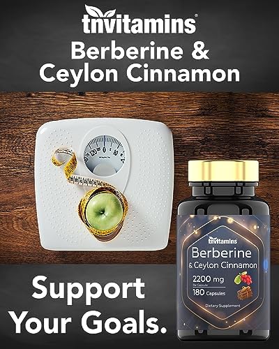 Berberina con Canela de Ceilán: 2200 mg por Cápsula - 180 Cápsulas | Suplemento Natural para la Salud Cardiovascular y Circulatoria* | Suministro - imagen 5
