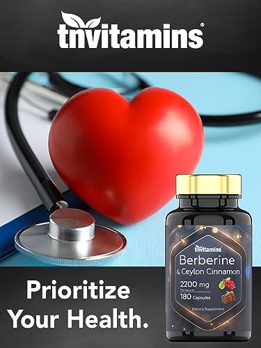 Berberina con Canela de Ceilán: 2200 mg por Cápsula - 180 Cápsulas | Suplemento Natural para la Salud Cardiovascular y Circulatoria* | Suministro - imagen 6