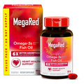 Suplemento de Aceite de Pescado MegaRed 800mg Omega 3 con EPA y DHA, Apoya la Salud del Corazón, Cerebro, Articulaciones y Ojos, Sin Sabor a Pescado - imagen 1