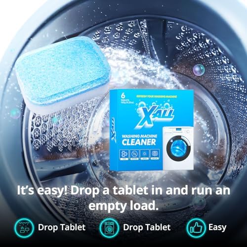 Limpiador de Lavadora X-ALL – Tabletas de Limpieza Profunda, Elimina Cal y Acumulación de Minerales – Ideal para Lavadoras de Carga Frontal y Superior - imagen 2