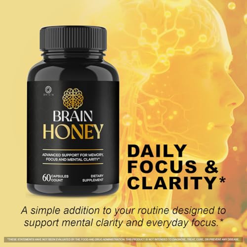 Cápsulas Brain Honey - Fórmula Avanzada de Soporte Cerebral con Ingredientes Naturales, 60 Cápsulas para 1 Mes de Salud y Bienestar General - imagen 3