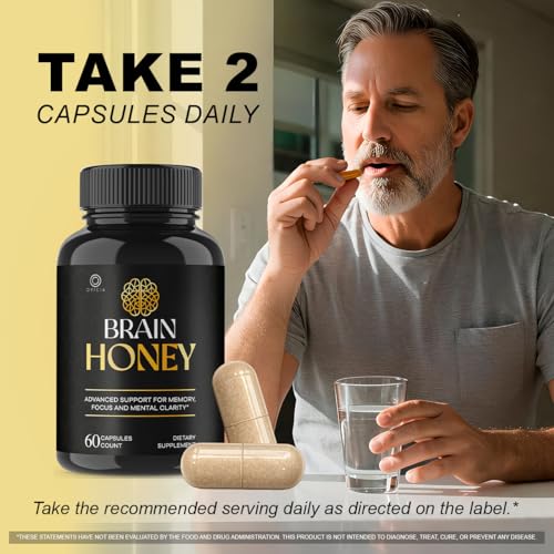 Cápsulas Brain Honey - Fórmula Avanzada de Soporte Cerebral con Ingredientes Naturales, 60 Cápsulas para 1 Mes de Salud y Bienestar General - imagen 5