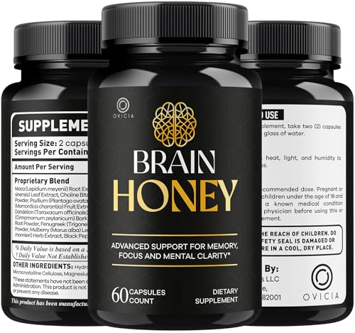 Cápsulas Brain Honey - Fórmula Avanzada de Soporte Cerebral con Ingredientes Naturales, 60 Cápsulas para 1 Mes de Salud y Bienestar General - imagen 8