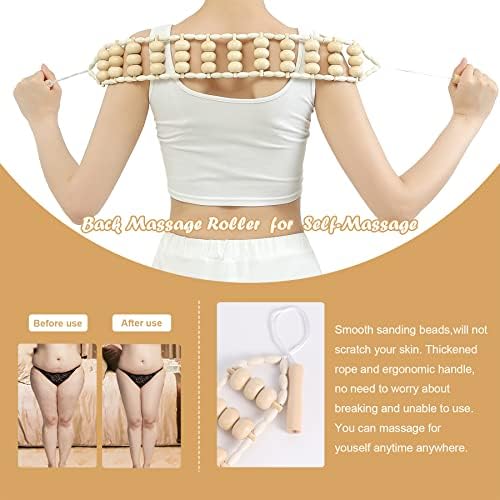 Kit Profesional de Herramientas de Maderoterapia OYHMC para Esculpir el Cuerpo, Drenaje Linfático y Anti-Celulitis (5 Piezas) - imagen 2