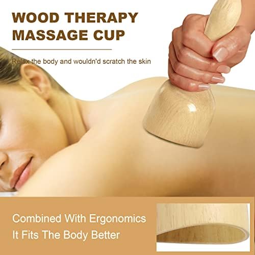 Kit Profesional de Herramientas de Maderoterapia OYHMC para Esculpir el Cuerpo, Drenaje Linfático y Anti-Celulitis (5 Piezas) - imagen 3